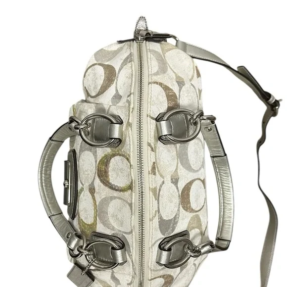 Coach Kristin Signature Dome Sequin Satchel Shoulder Bag #19338